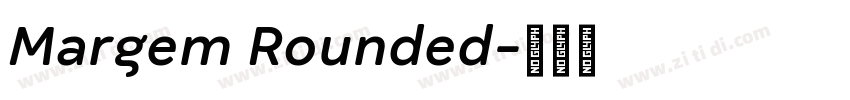 Margem Rounded字体转换